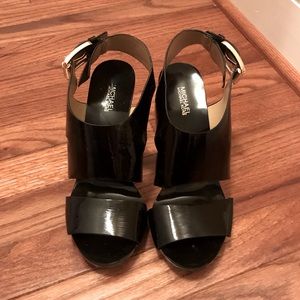 Michael Kors patent leather heeled sandals